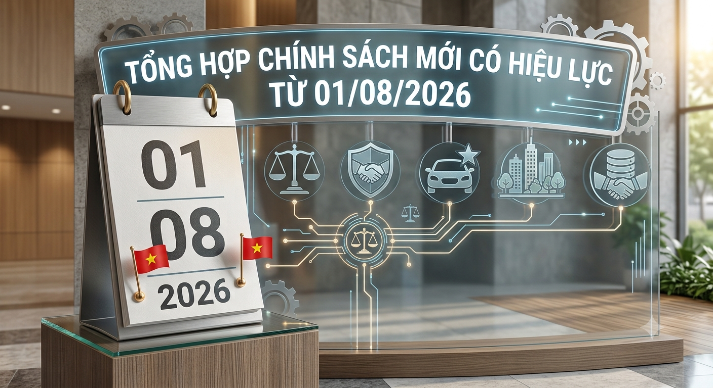 TỔNG HỢP CHÍNH SÁCH MỚI CÓ HIỆU LỰC TỪ 01/08/2026